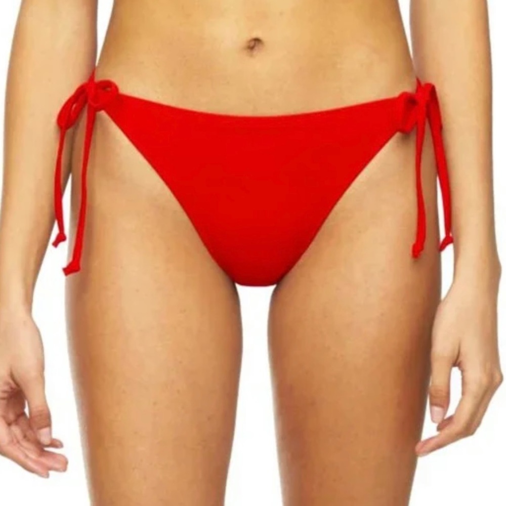Peyton & Parker Barbados Cherry Bikini String Swim Bottom Large